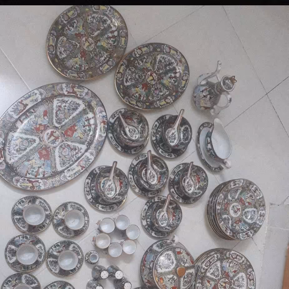 سرویس مرغی بهشتی عتیقه کامل 