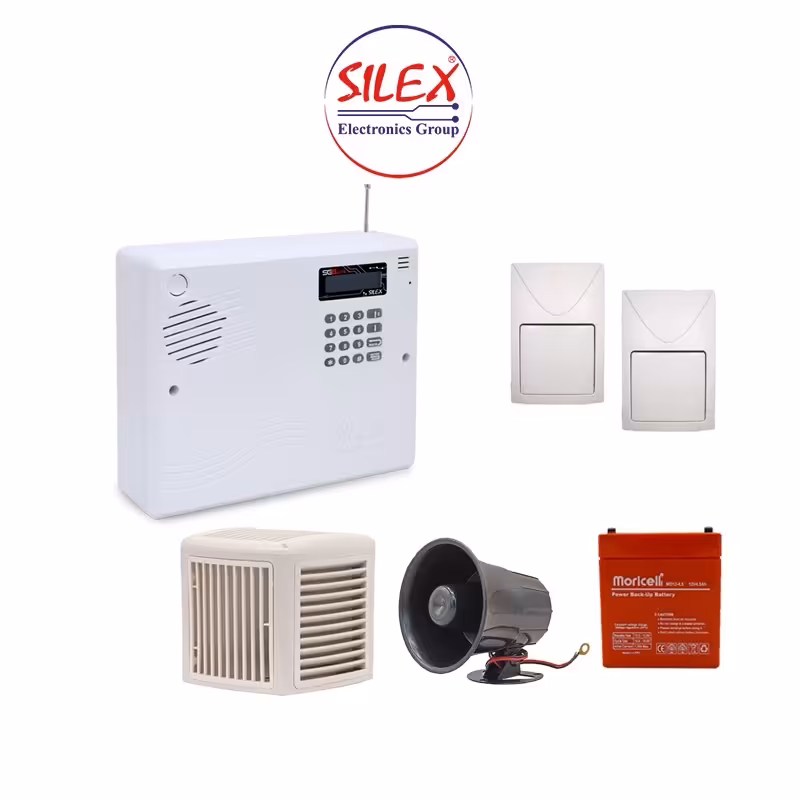 پکیج دزدگیر اماکن سایلکس 2 چشمی مناسب منزل و کسب و کار کوچک