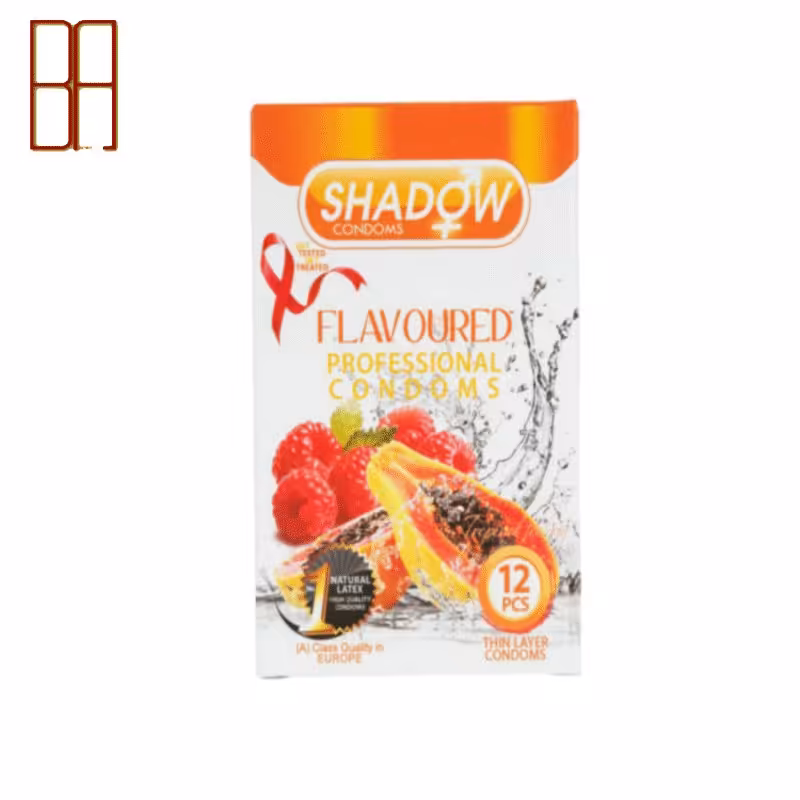 کاندوم میوه ای شادو بسته 12 عددی