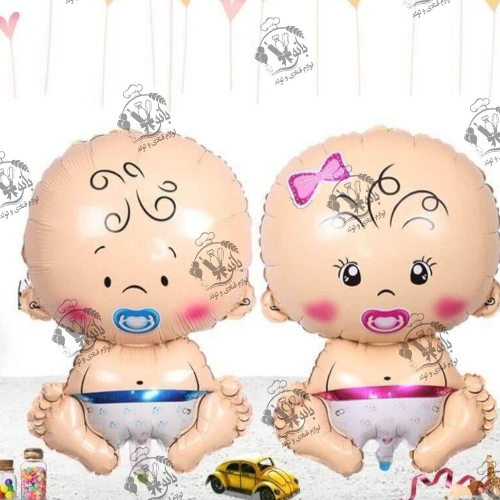 بادکنک فکیلی طرح بِیبی (بچه) دختر و پسر سایز بزرگ