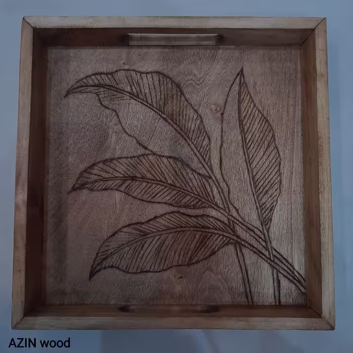 سینی چوبی سوخت نگار