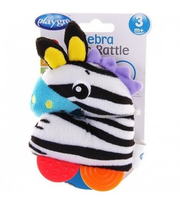 جغجغه پولیشی دندانگیر پلی گرو  Playgro Toy-rattle Zebra