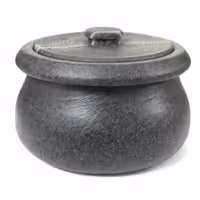 دیگ سنگی مدل شلغمی 8نفره ضمانتی(هدیه زعفران دم کن یا زعفران ساب سنگی)