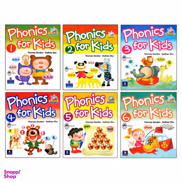 کتاب Phonics For Kids اثر Thomas Gordon And Nathan Shu انتشارات اشتیاق نور شش جلدی