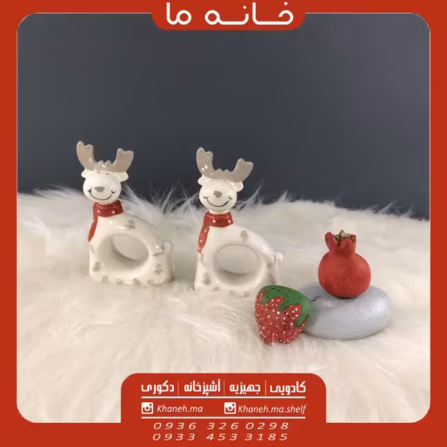 حلقه دستمال سفره طرح گوسفند