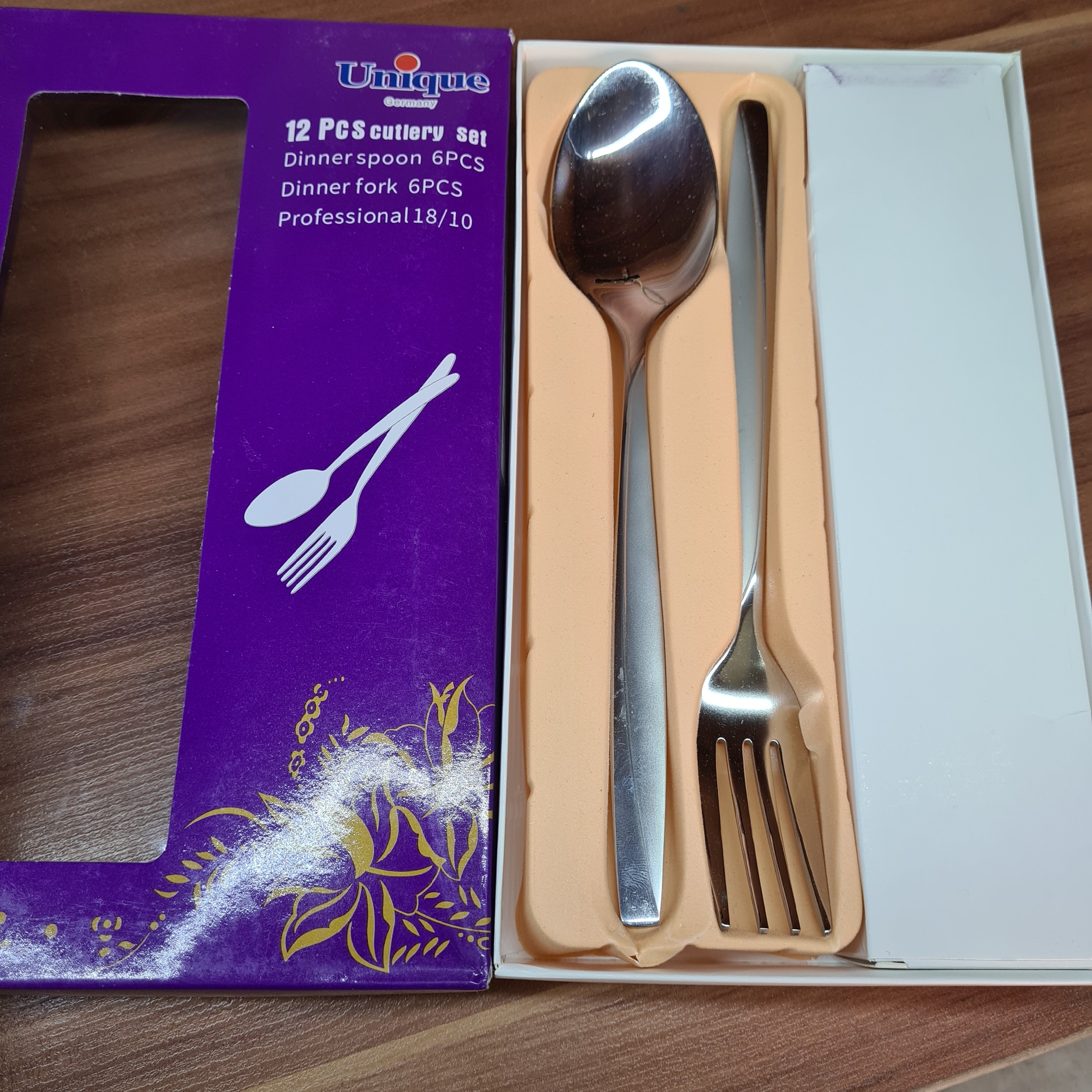 قاشق و چنگال استیل یونیک اصل وارداتی