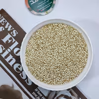 کینوا سفید خارجی بارادلند بدون ساپونین و تلخی خاویار گیاهی جایگزین برنج  سورت شده تمیز پاکت 500 گرمی