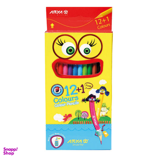 مداد رنگی 12 رنگ آریا مدل 3016