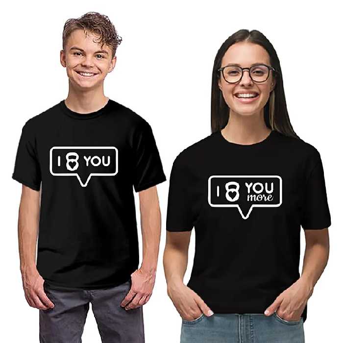 تیشرت ولنتاین فشن لاین valen 6 دو عددی | مشکی/سفید