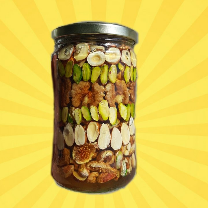 عسل 5 مغز ویژه(750 گرم خالص)