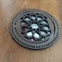 آینه  چرمی دست دوز 