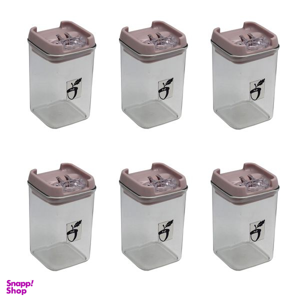 جای ادویه مدل بلوط کد YP-SIZE2-7.5x7.5x13CM مجموعه 6 عددی