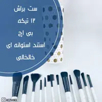 ست براش دوازده تیکه بی اچ استند استوانه ای خالخالی