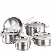 سرویس قابلمه تمام استیل مارک korkmaz درب وبدنه استیل 