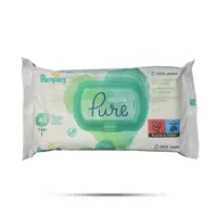 دستمال مرطوب کودک پمپرز فاقد الکل مدل Aqua Pure بسته 48 عددی