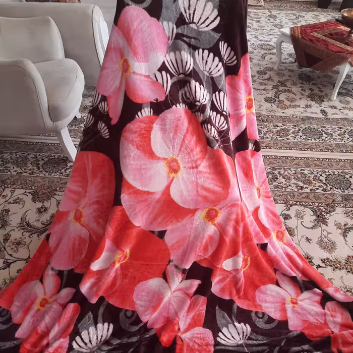 پتوی ژله ای مسافرتی دوبلکس با جنس عالی (2 عددی)همراه با ساک 