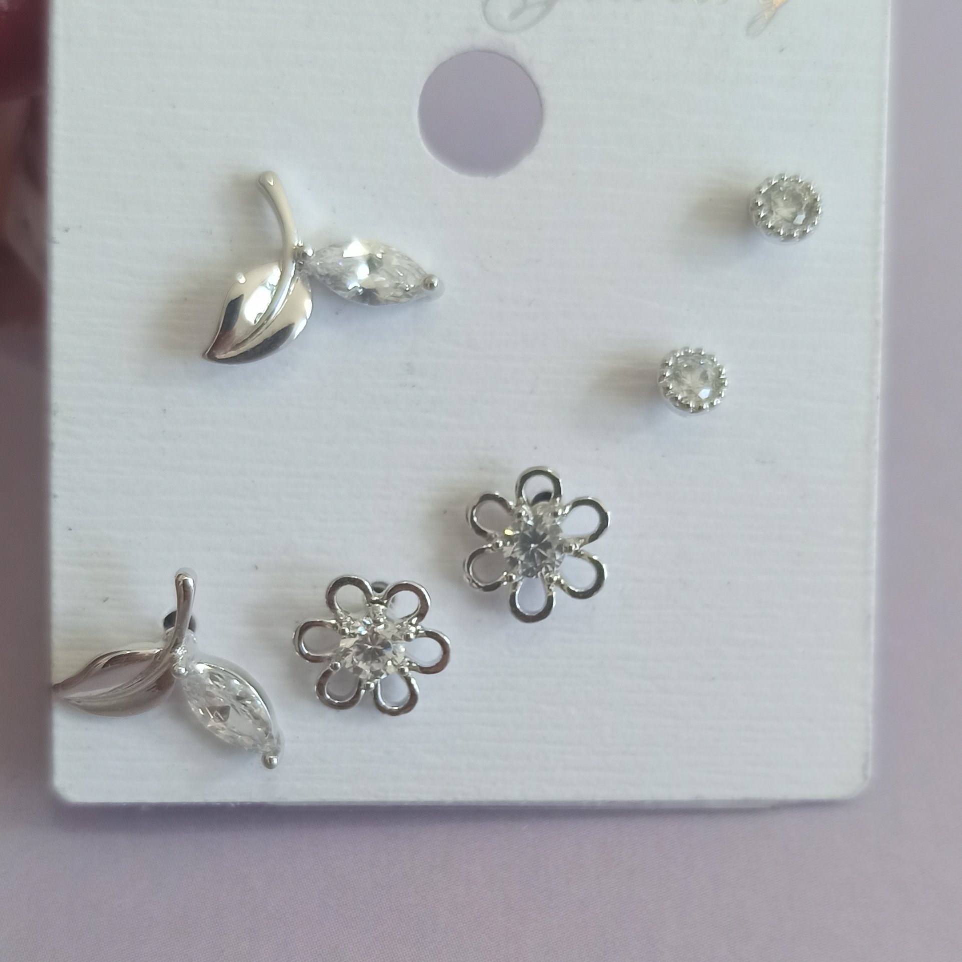 گوشواره ریز چندتایی ، میخی ، کیفیت بالا 