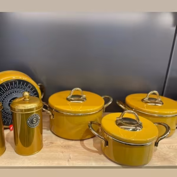 سرویس قابلمه 8 پارچه نوا خردلی