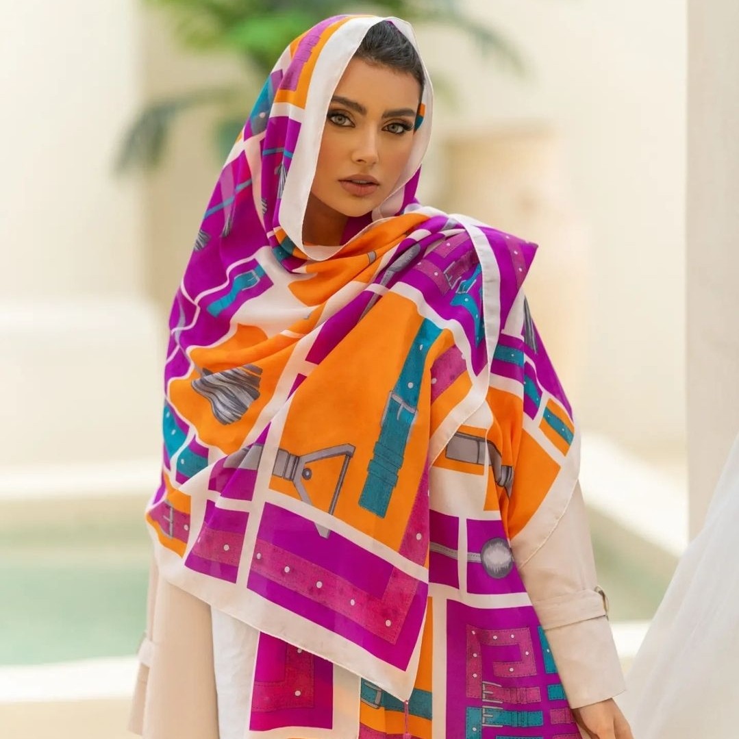 شال وال نخی ترک مناسب بهار و تابستان