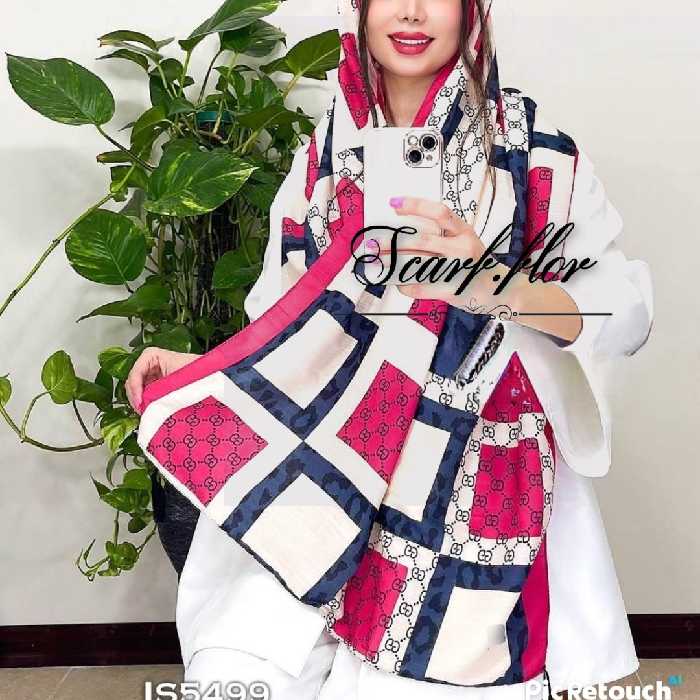 شال نخی بهاری ترکیب رنگ بی نظیر