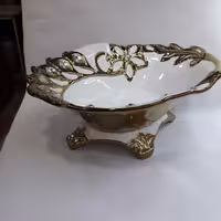 جامیوه ای دکوری و پذیرایی بیضی پایه دار