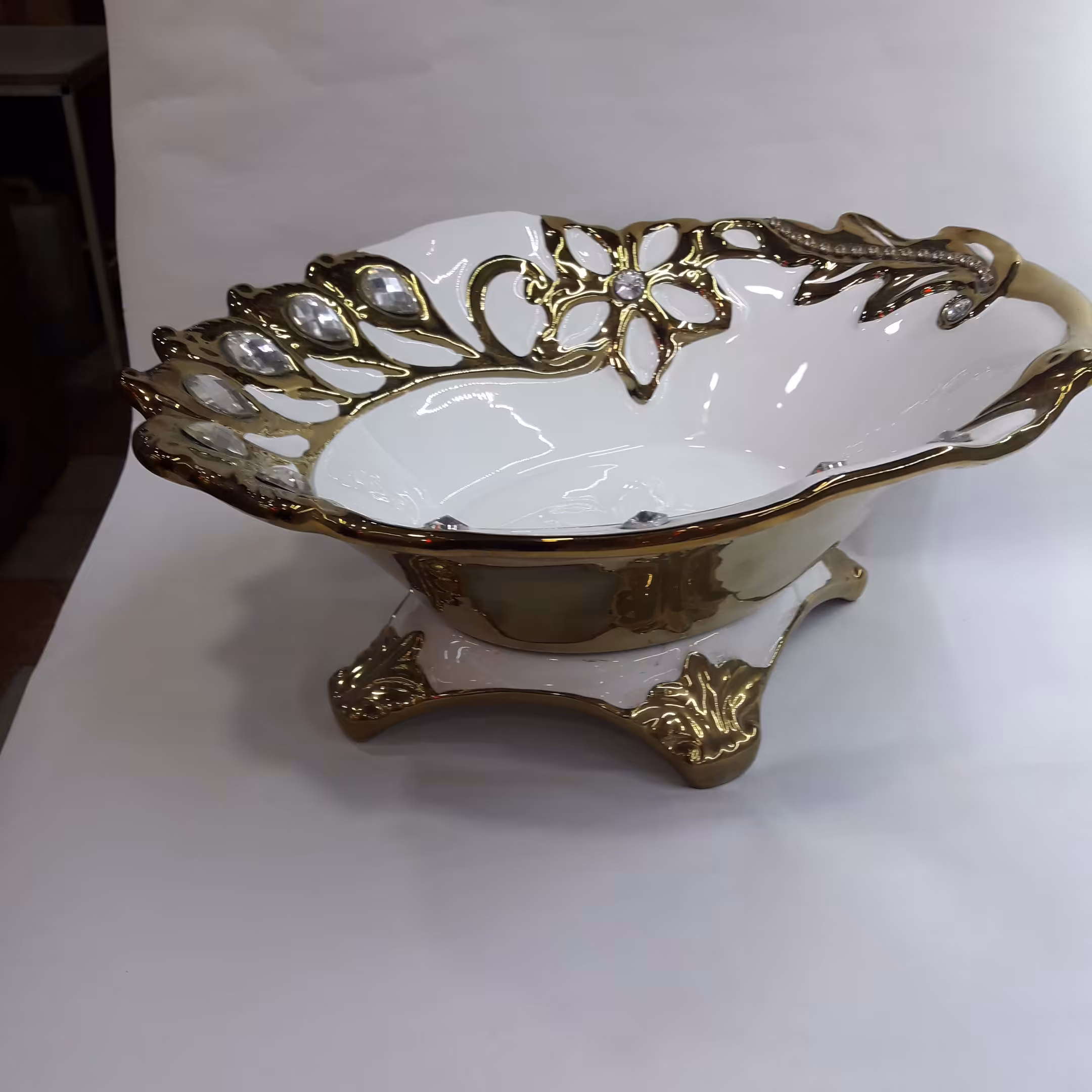 جامیوه ای دکوری و پذیرایی بیضی پایه دار