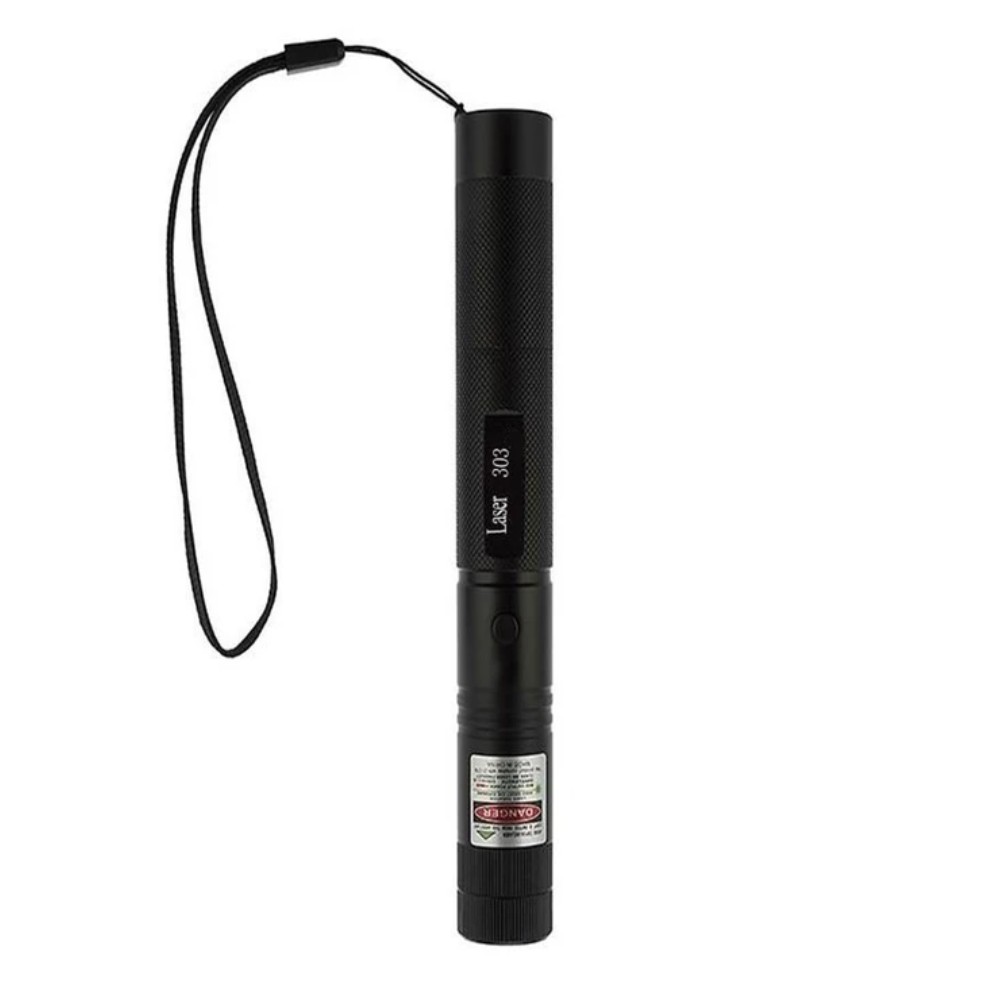 لیزر پوینتر مدل 303 نور سبز رنگ کوهنوردی کیلومتری همراه باطری و شارژر فابریک