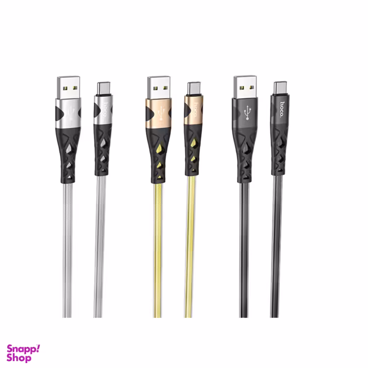 کابل تبدیل USB به USB-C هوکو (Hoco) مدل U105 Anti-Twist طول 1٫2 متر