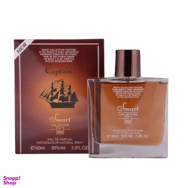 ادو پرفیوم مردانه اسمارت کالکشن مدل Captain Black 583 حجم 100 میلی لیتر