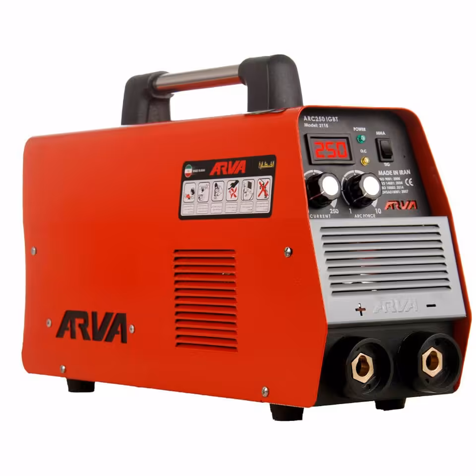 دستگاه جوش اینورتر   250  آمپر IGBT آروا مدل 2115