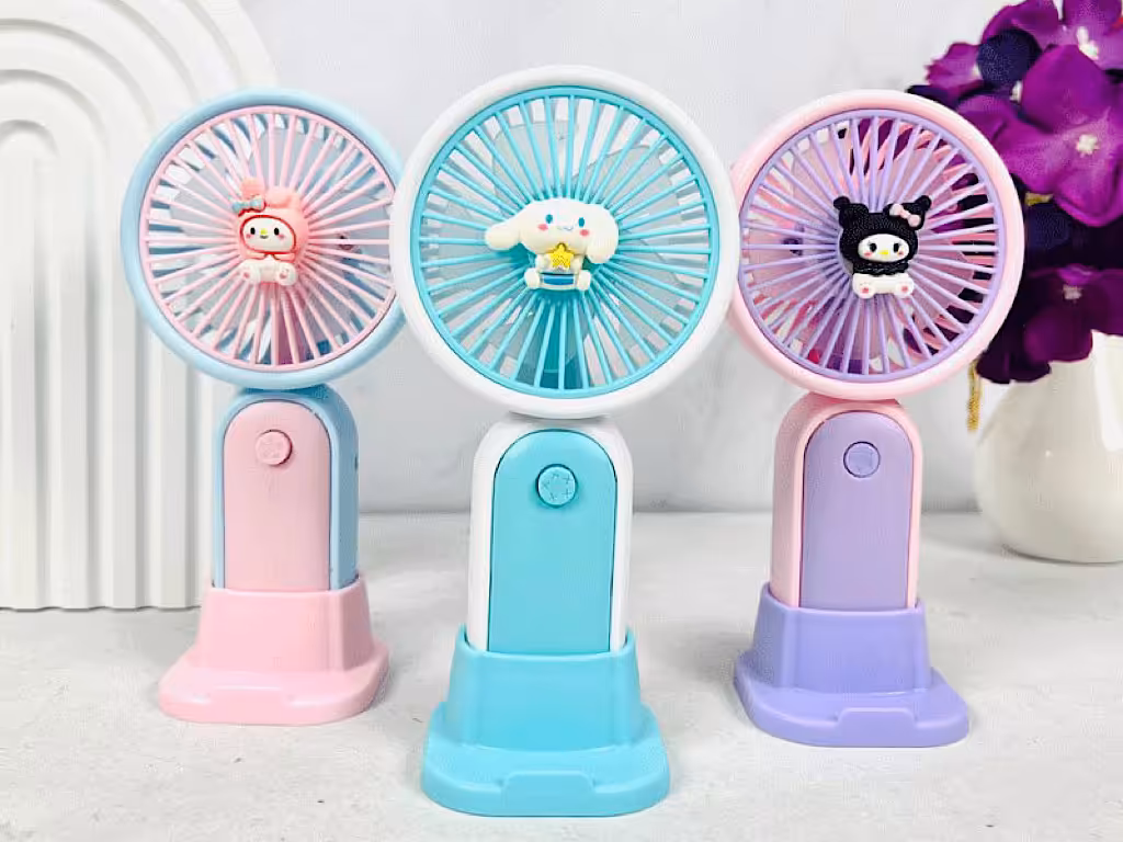 مینی پنکه شارژی پایه دار