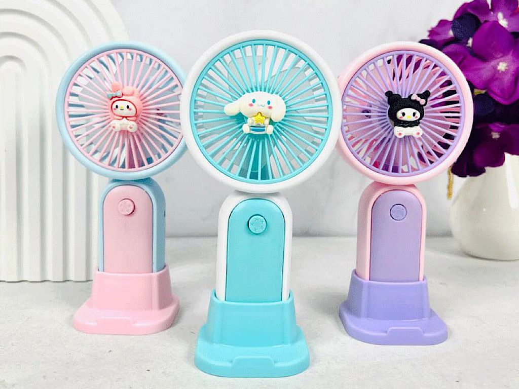 مینی پنکه شارژی پایه دار