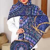 ست کیف و روسری نوستالژی - جنس سوپر نخ و کیف مخمل جیر ترک - ست کیف و روسری- ست روسری و کیف 