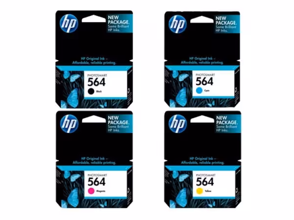 کیت 4 رنگ کارتریج پرینتر اچ پی 564