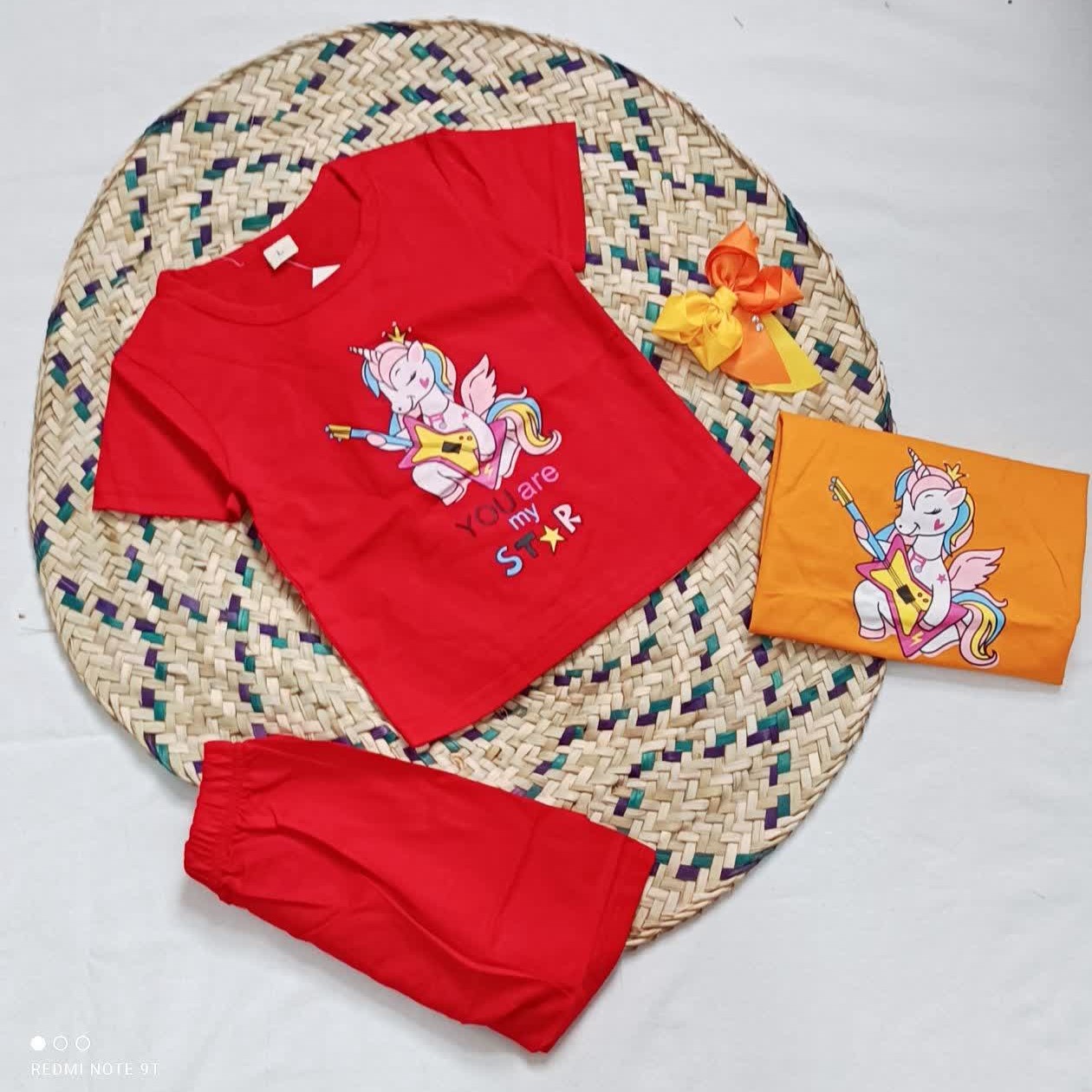 حراج ست دخترانه اسب تک شاخ وارداتی سایز 30