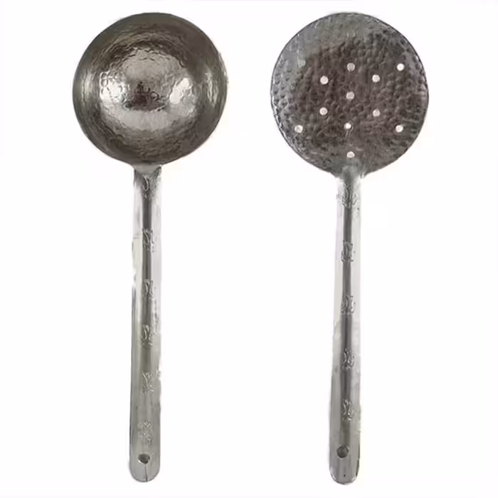 کفکیر و ملاقه مسی باطرح پرستو کد ZH183.5