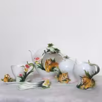 چای خوری ببر  دستساز(مارک ونیز)مخصوص جهزیه(پسکرایه)