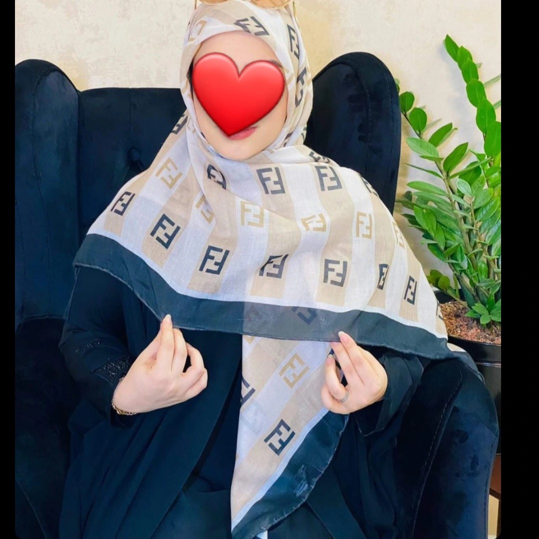روسری نخی دور دست دوز قواره140