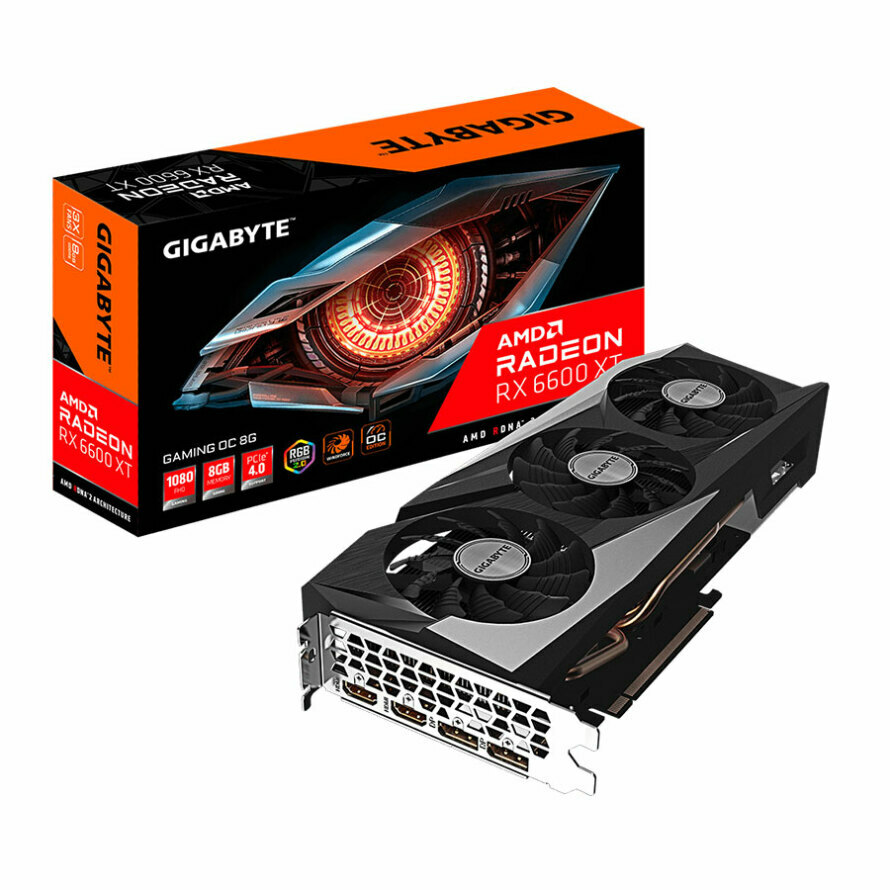 کارت گرافیک گیگابایت Radeon RX 6600 XT GAMING OC 8G