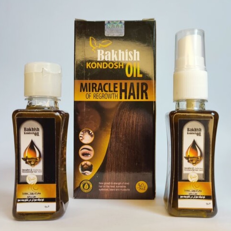 روغن کندوش 60 میل گیاهی (تونیک رشد مجدد ابرو و مژه ومو ضد ریزش و تقویت کننده پیاز مو )