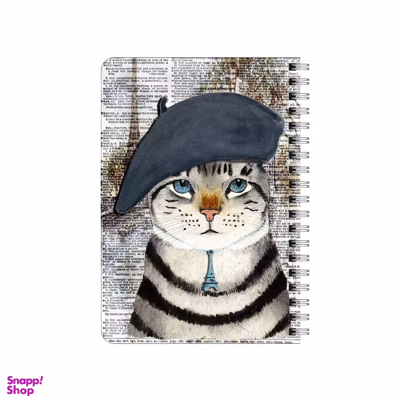 دفترچه یادداشت بامبیلیپ مدل چوبی طرح گربه پیکاسو  کد 0908047