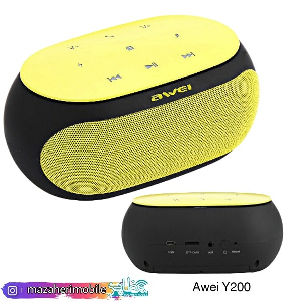 اسپیکر بلوتوث مدل اوی Bluetooth Speaker Awei Y200 - فروشگاه موبایل مظاهری