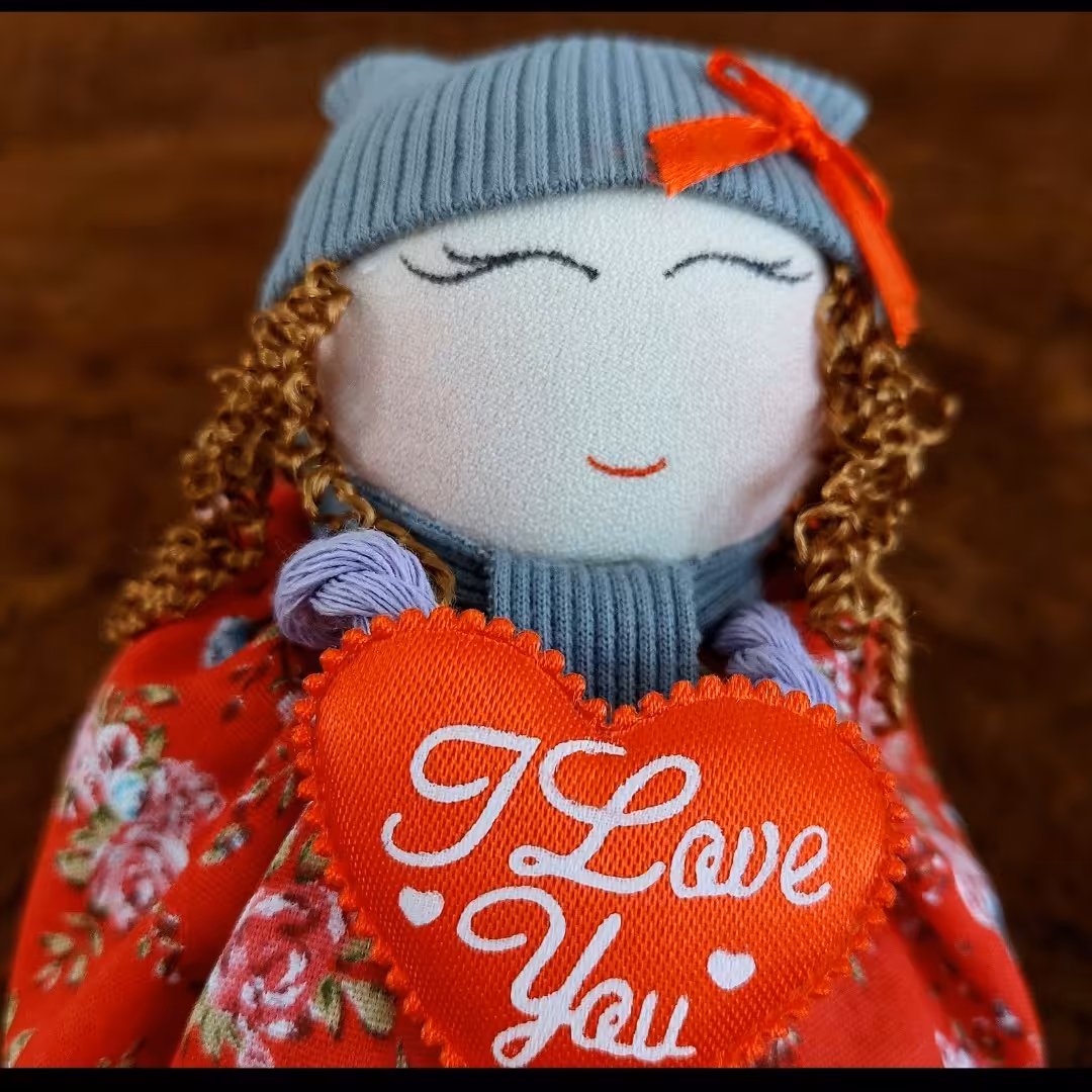 عروسک روسی بقچه ای مدل قلبی