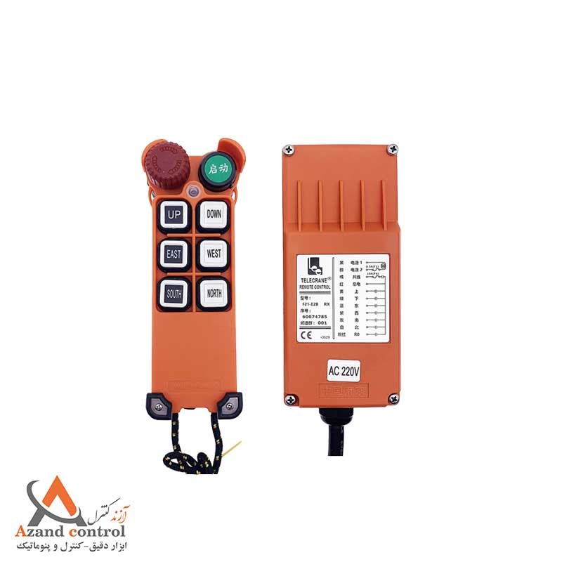 ریموت کنترل 6 کلید تک سرعت تله کرین مدل F21-E2M