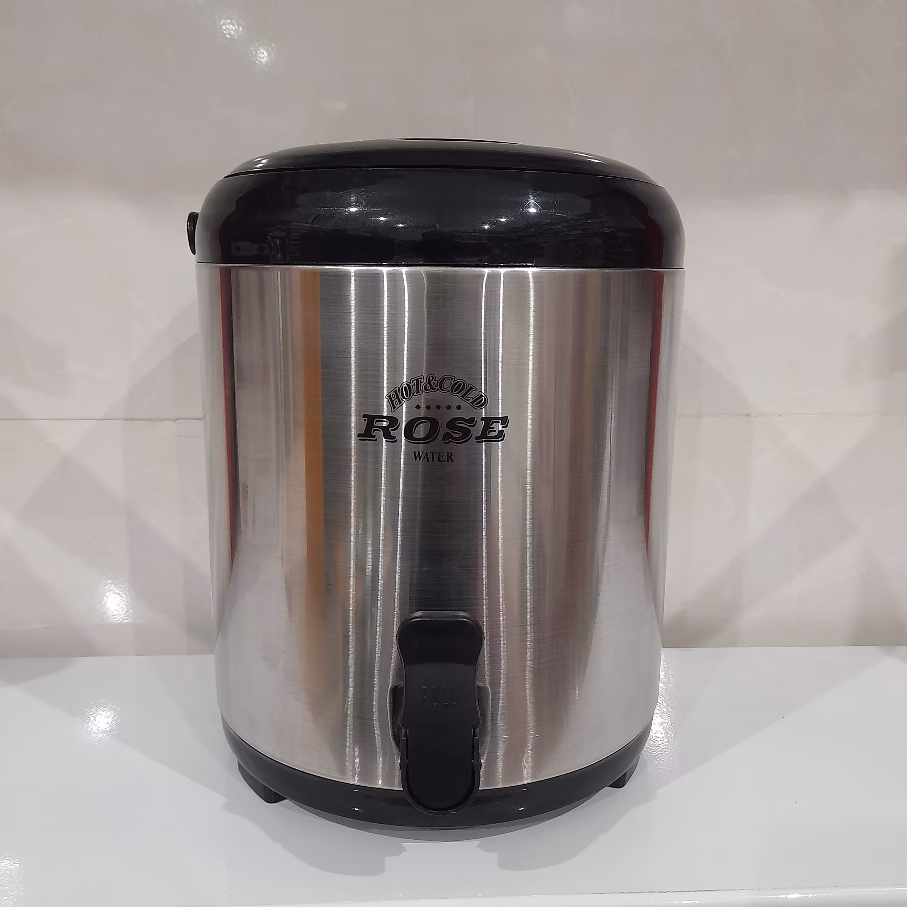 کلمن 8 لیتری استیل مشکی روس ، ارسال رایگان            