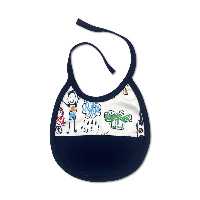 پیشبند بندی نوزاد طرح مدادرنگی سرمه ای لیدولند Lido land