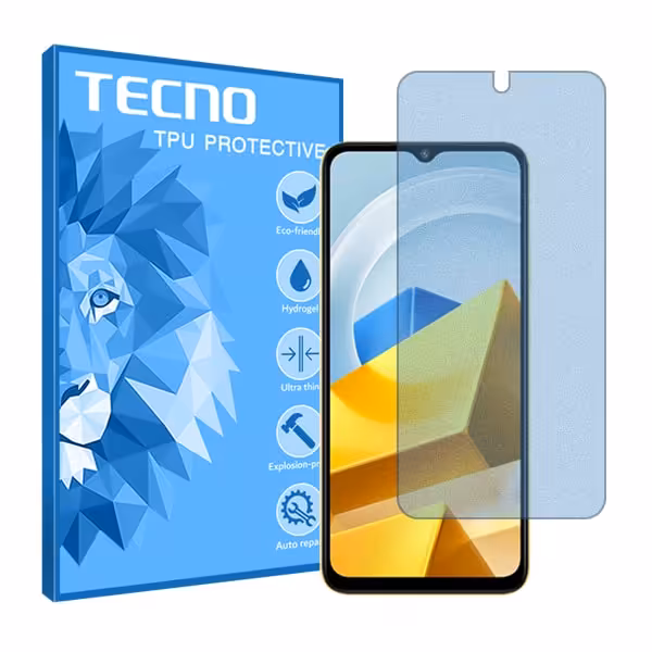 گلس شیائومی Poco M5 مدل مات آنتی بلو برند تکنو کد S