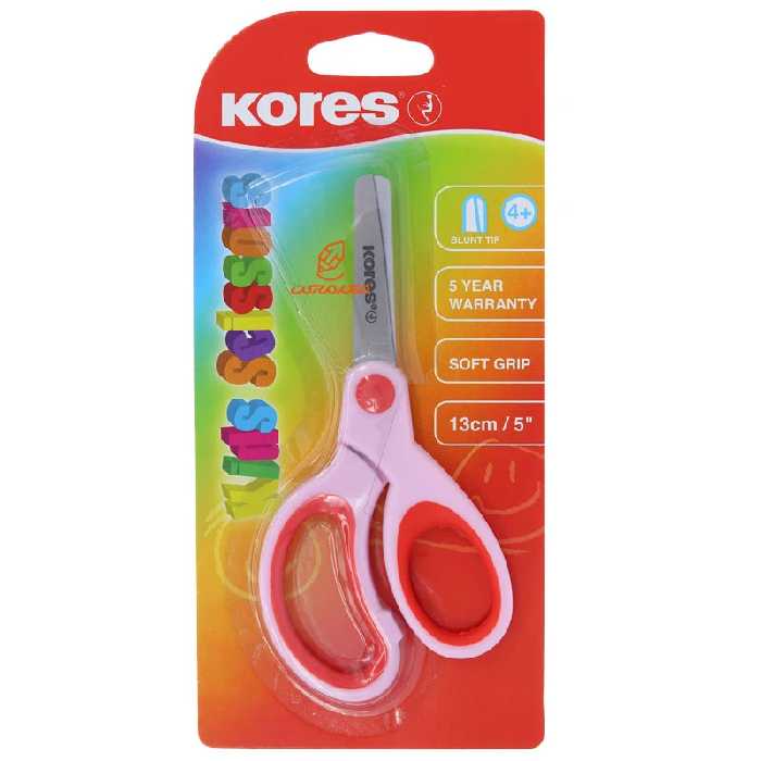 قیچی مهد 13 سانت صورتی مدل 35130 کورس KORES