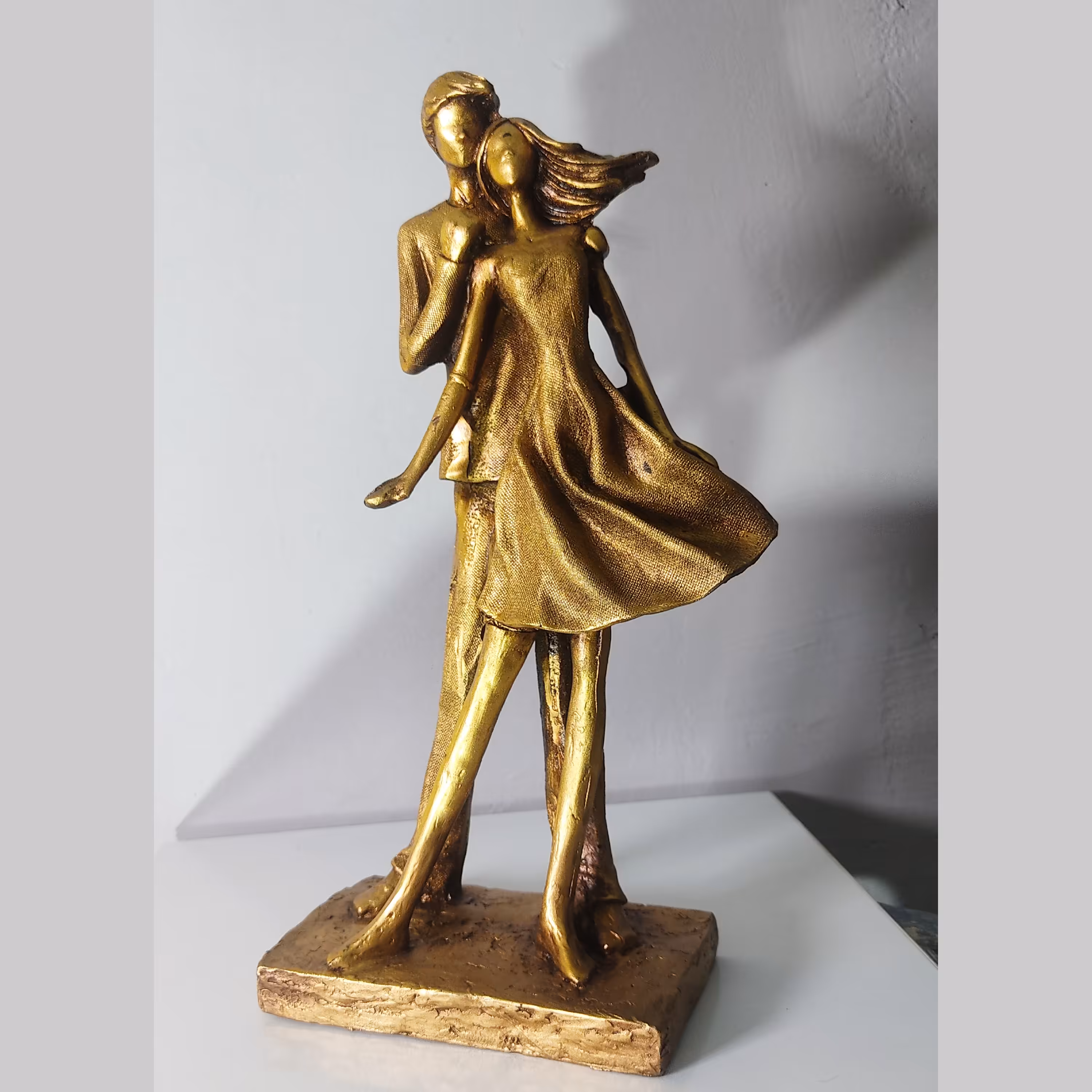 تندیس آقا و خانم رنگ طلایی