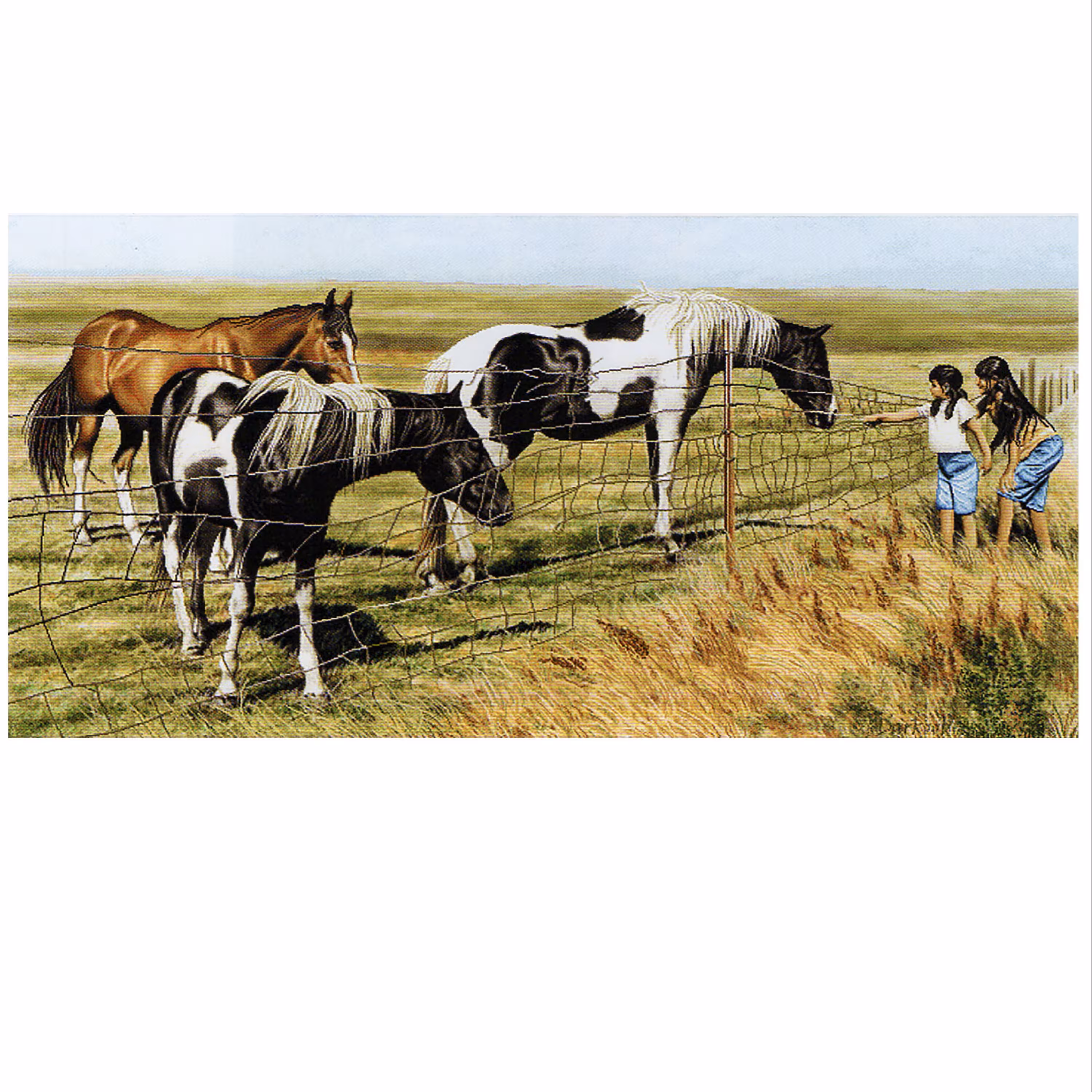 نخ و نقشه کامپیوتری تابلو فرش عرشیان طرح حیوانات کد 1614